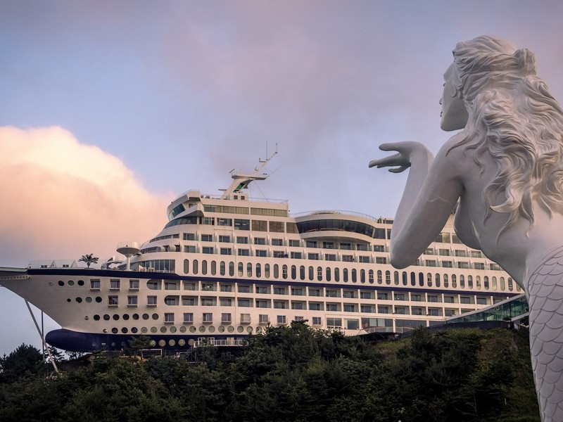 Bãi biển Jeongdongjin và Sun Cruise Resort tại Gangneung, Hàn Quốc