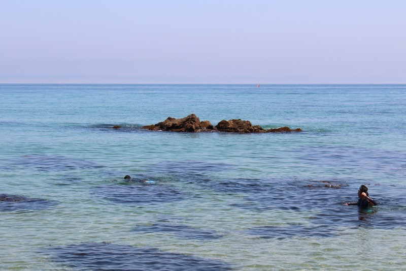 Cảnh biển tại Jeongdongjin, Gangneung, Hàn Quốc