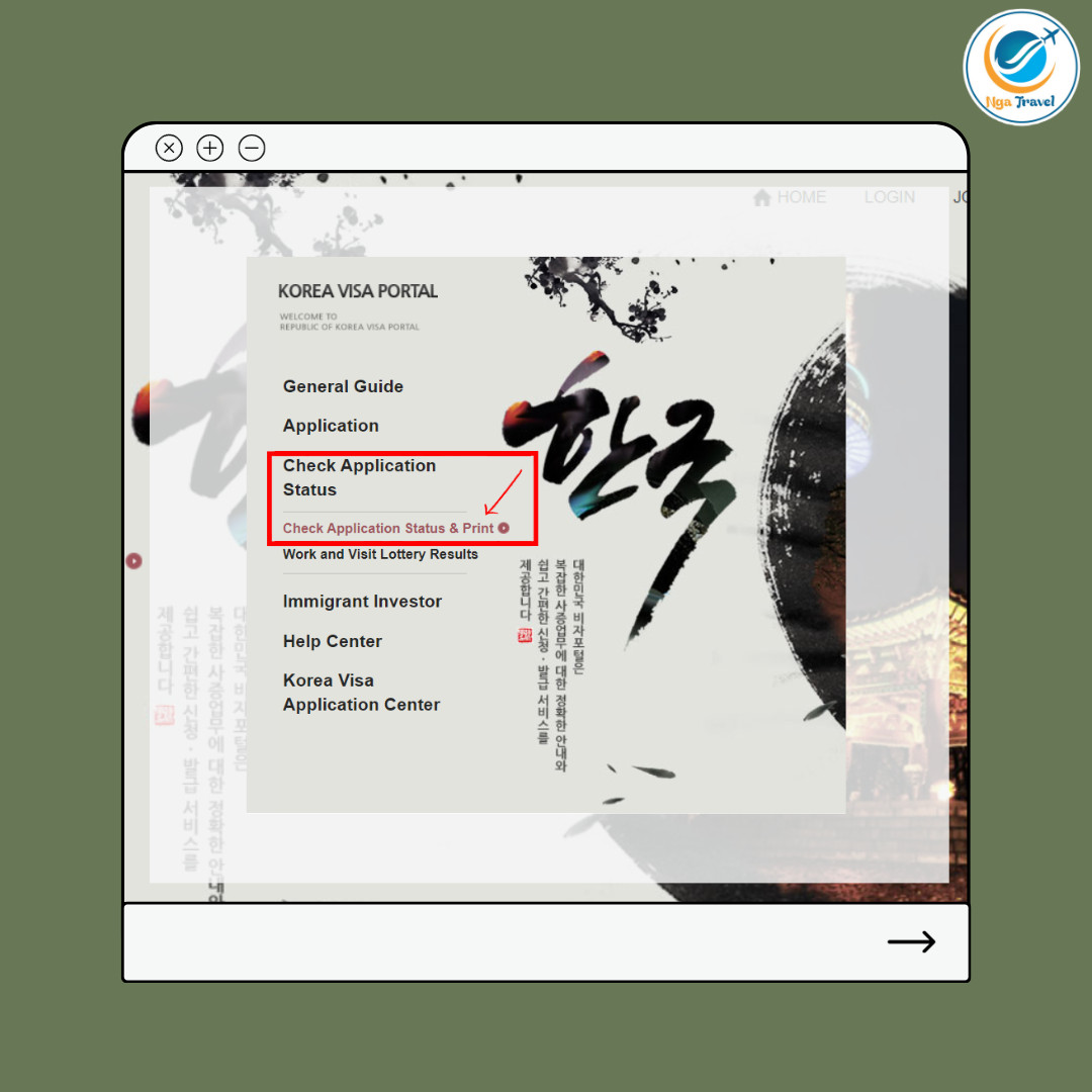 Tìm kiếm trạng thái visa